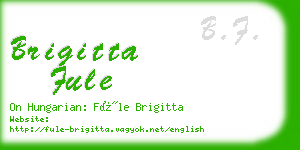 brigitta fule business card